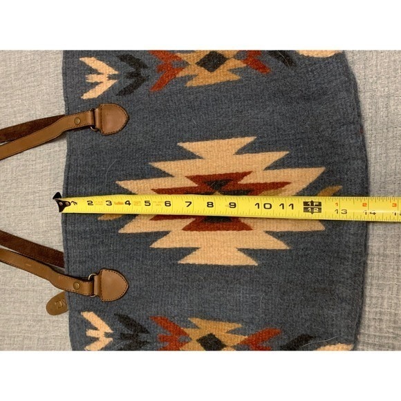 NWT handmade Tote Bag native saddlebag purse Leather Straps Handmade - Picture 3 of 9